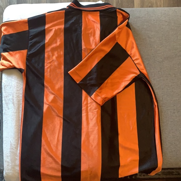 Men’s S Orange and Black Soccer Jersey - Picture 3 of 4